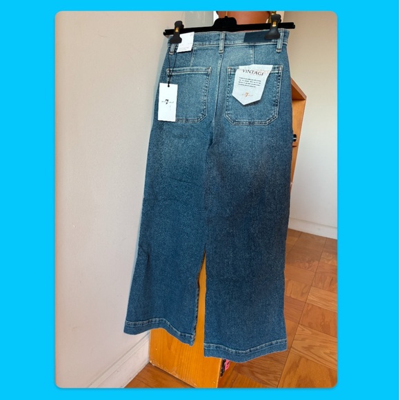 7 for all man kind high waisted luxe vintage denim size 26 - Picture 3 of 6